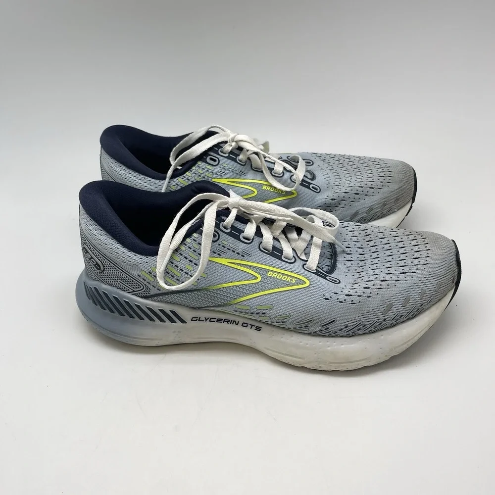 Brooks Sneakers Womens 8.5 B Glycerin‎ GTS 20 1203701B416 Blue Running Shoes